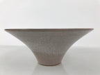 Japanese Ceramic Suiban Flower Vase Pottery Ikebana Arrangement Pink Gray Y525