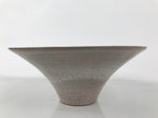 Japanese Ceramic Suiban Flower Vase Pottery Ikebana Arrangement Pink Gray Y525