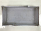 Japanese Ceramic Suiban Flower Vase Vtg Ikebana Arrangement Gray Rectangle PY869