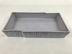 Japanese Ceramic Suiban Flower Vase Vtg Ikebana Arrangement Gray Rectangle PY869