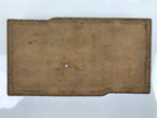Japanese Ceramic Suiban Flower Vase Vtg Ikebana Arrangement Gray Rectangle PY869