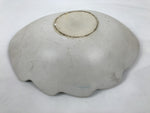 Japanese Ceramic Suiban Flower Vase Vtg Pottery Ikebana Accessory Blue Wave Y557