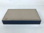 Japanese Ceramic Suiban Flower Vase Vtg Pottery Ikebana Accessory Blue Y376