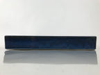 Japanese Ceramic Suiban Flower Vase Vtg Pottery Ikebana Accessory Blue Y376