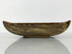 Japanese Ceramic Suiban Flower Vase Vtg Pottery Ikebana Accessory Brown Y529