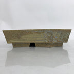 Japanese Ceramic Suiban Flower Vase Vtg Pottery Ikebana Arrangement Abstract Y32
