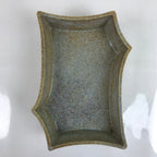 Japanese Ceramic Suiban Flower Vase Vtg Pottery Ikebana Arrangement Abstract Y32