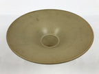 Japanese Ceramic Suiban Flower Vase Vtg Pottery Ikebana Arrangement Beige Y538