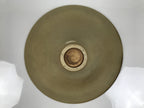 Japanese Ceramic Suiban Flower Vase Vtg Pottery Ikebana Arrangement Beige Y538