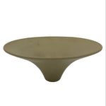 Japanese Ceramic Suiban Flower Vase Vtg Pottery Ikebana Arrangement Beige Y538