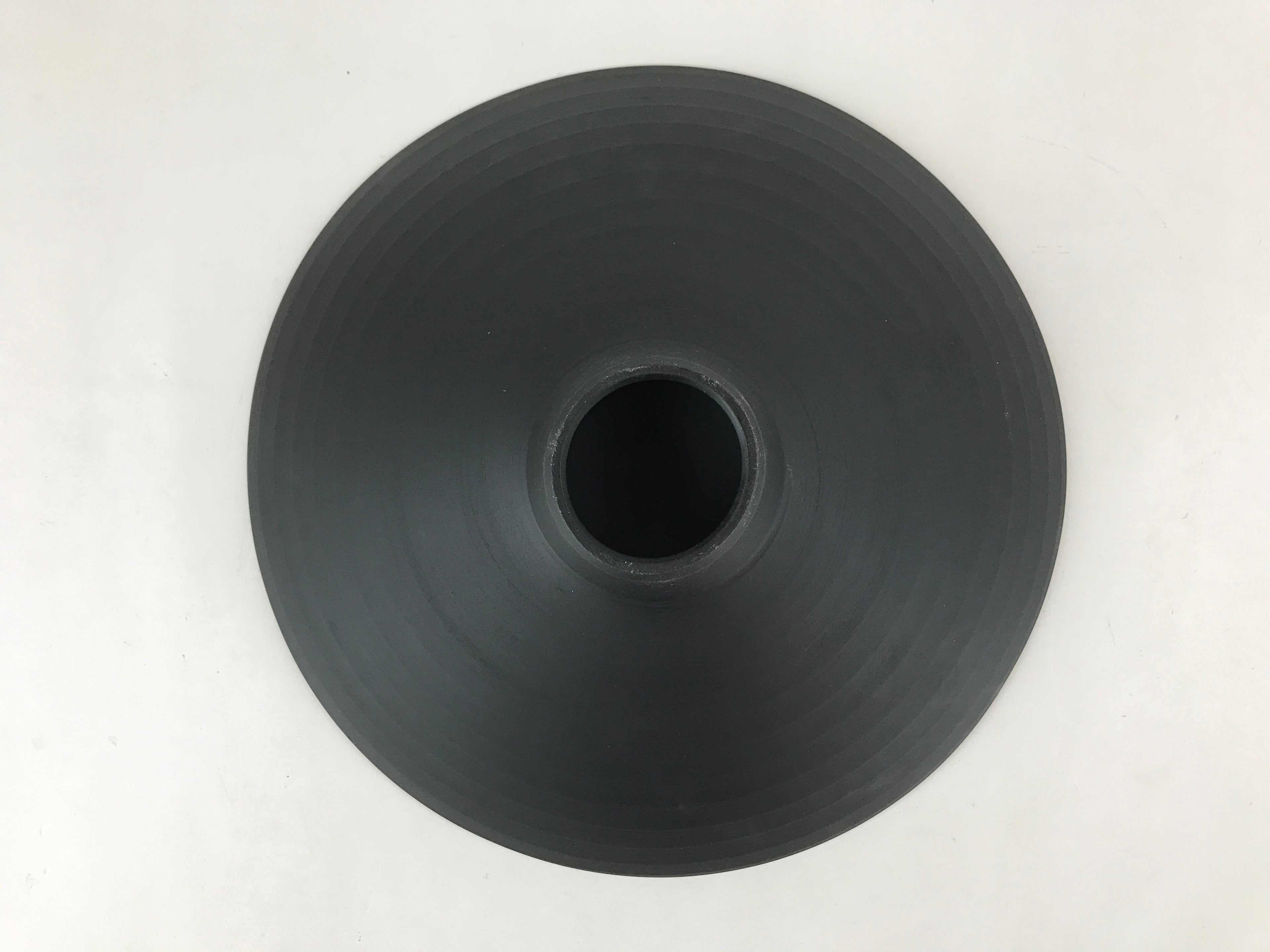 Japanese Ceramic Suiban Flower Vase Vtg Pottery Ikebana Arrangement Black PY560
