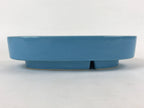 Japanese Ceramic Suiban Flower Vase Vtg Pottery Ikebana Arrangement Blue PY550
