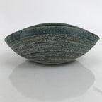 Japanese Ceramic Suiban Flower Vase Vtg Pottery Ikebana Arrangement Blue Y68