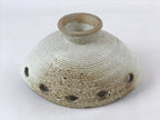Japanese Ceramic Suiban Flower Vase Vtg Pottery Ikebana Arrangement Brown PY564