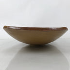Japanese Ceramic Suiban Flower Vase Vtg Pottery Ikebana Arrangement Brown Y334