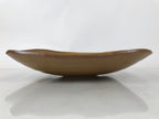 Japanese Ceramic Suiban Flower Vase Vtg Pottery Ikebana Arrangement Brown Y334