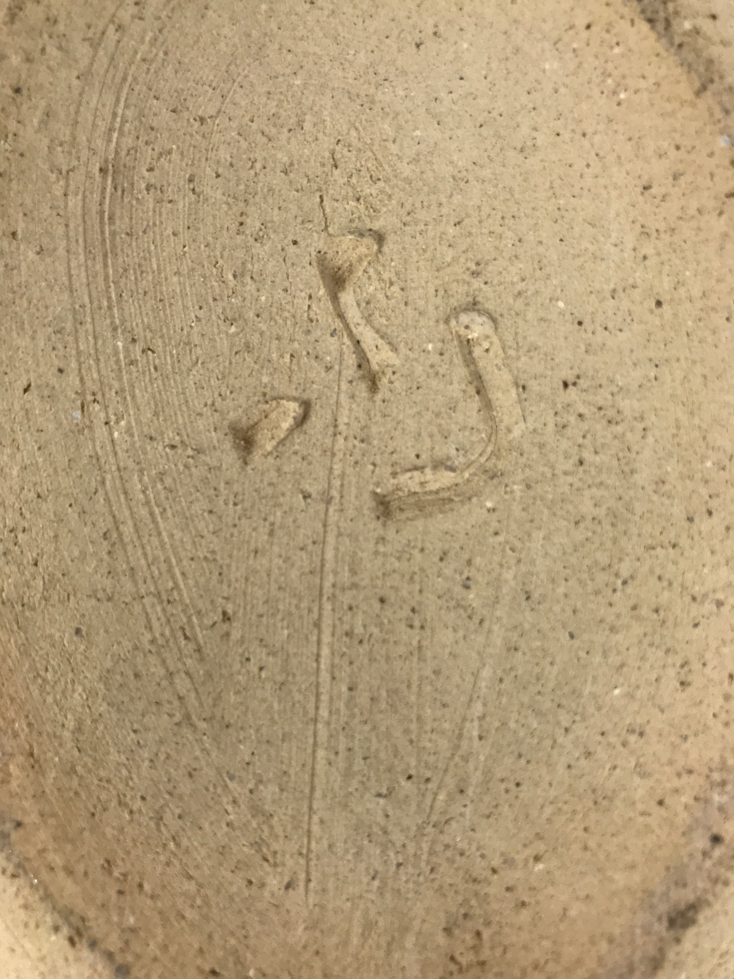 Japanese Ceramic Suiban Flower Vase Vtg Pottery Ikebana Arrangement Brown Y334