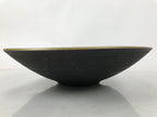Japanese Ceramic Suiban Flower Vase Vtg Pottery Ikebana Arrangement Gold Y331