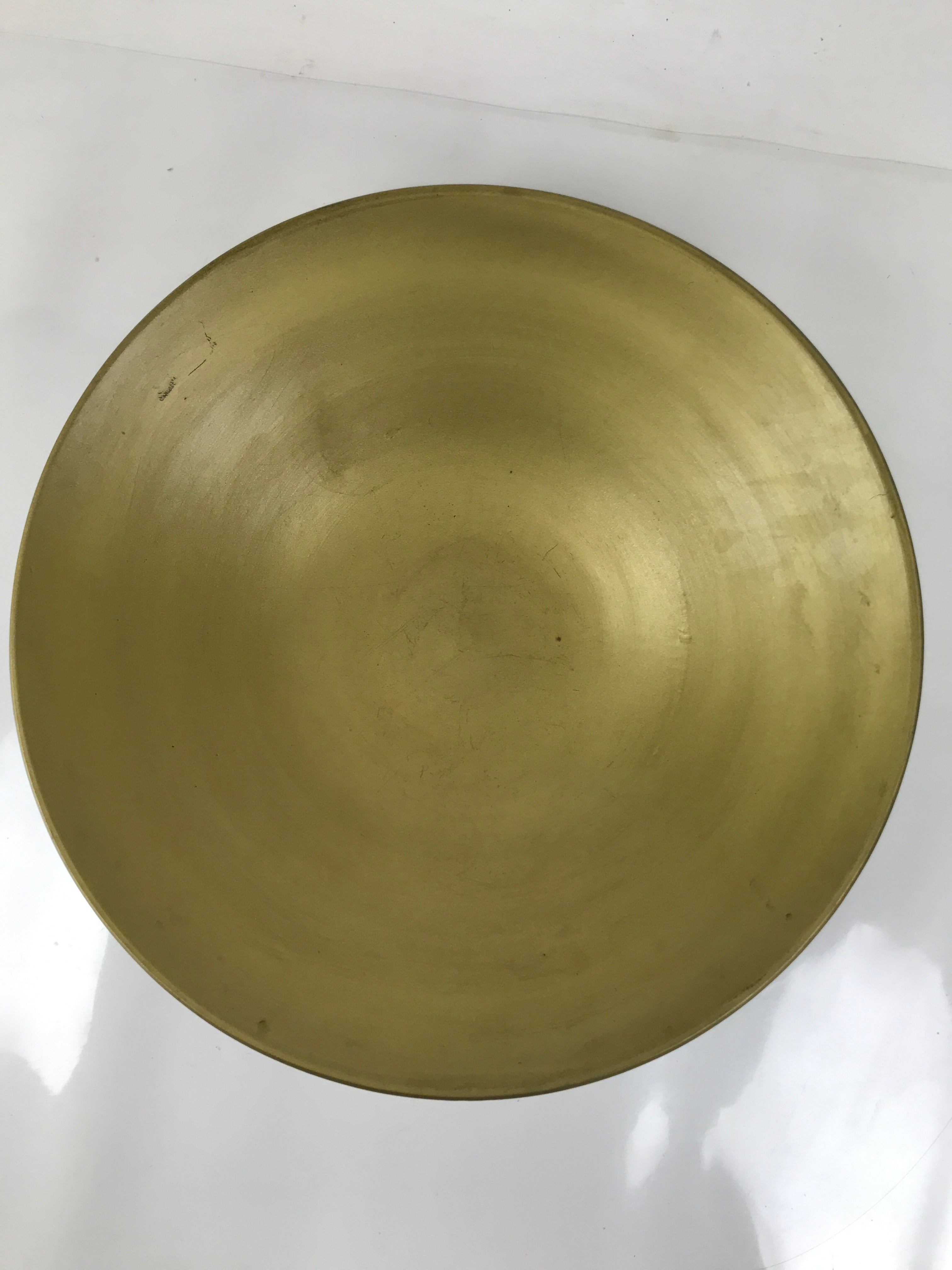 Japanese Ceramic Suiban Flower Vase Vtg Pottery Ikebana Arrangement Gold Y331