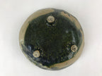Japanese Ceramic Suiban Flower Vase Vtg Pottery Ikebana Arrangement Green PY552