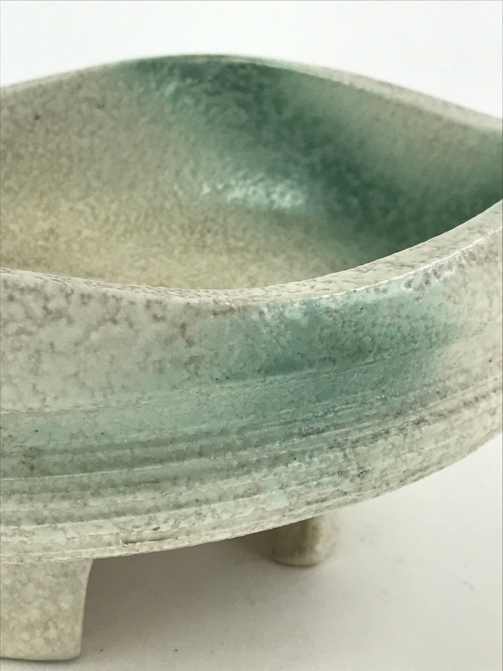 Japanese Ceramic Suiban Flower Vase Vtg Pottery Ikebana Arrangement Kado PY454
