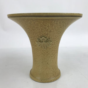 Japanese Ceramic Suiban Flower Vase Vtg Pottery Ikebana Arrangement Kikyo Y28