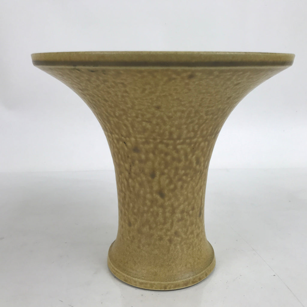 Japanese Ceramic Suiban Flower Vase Vtg Pottery Ikebana Arrangement Kikyo Y28