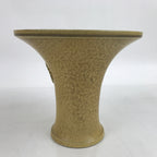 Japanese Ceramic Suiban Flower Vase Vtg Pottery Ikebana Arrangement Kikyo Y28