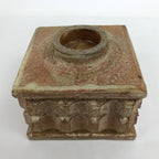 Japanese Ceramic Suiban Flower Vase Vtg Pottery Ikebana Arrangement Square Y29
