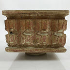 Japanese Ceramic Suiban Flower Vase Vtg Pottery Ikebana Arrangement Square Y29