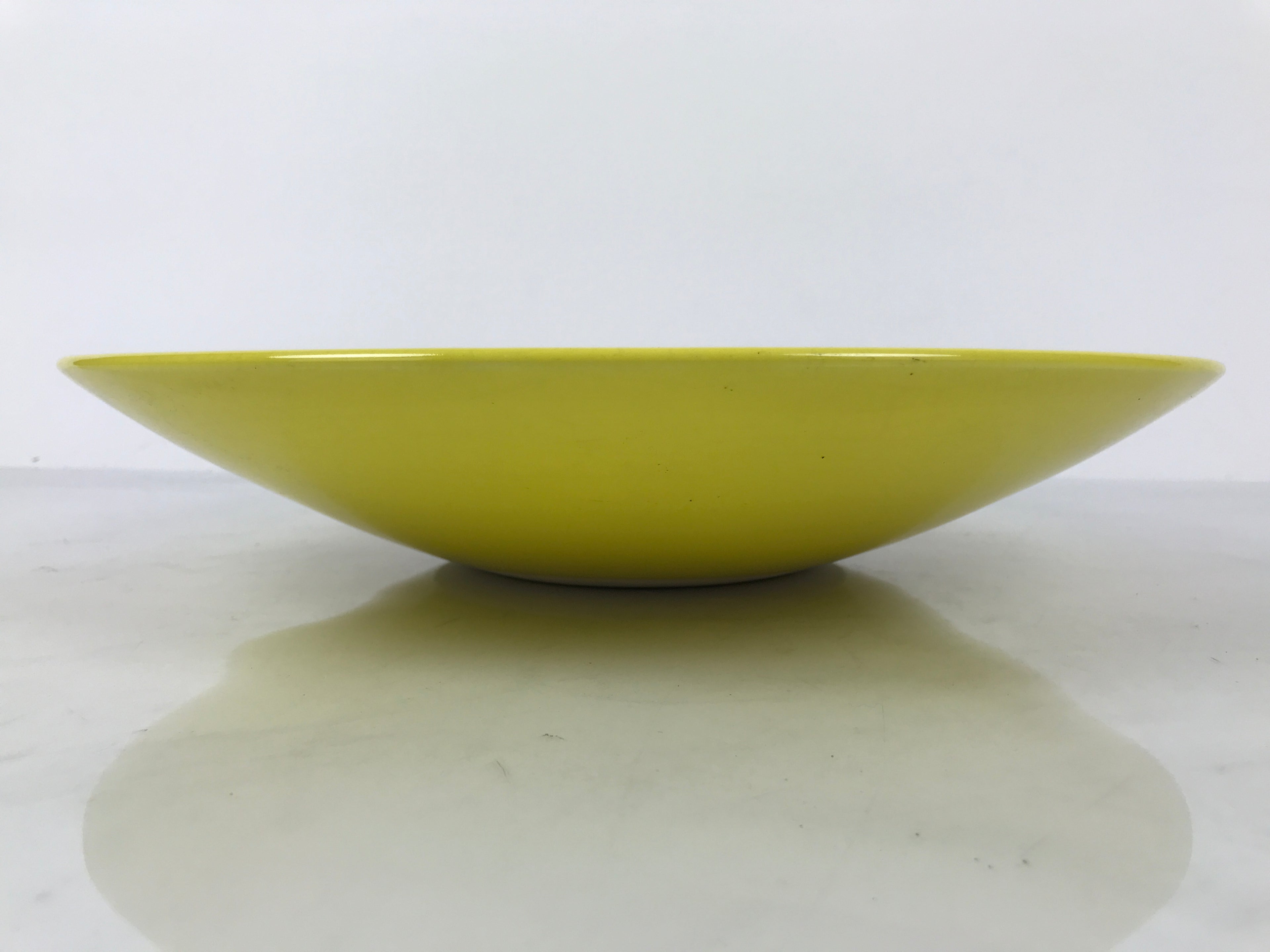 Japanese Ceramic Suiban Flower Vase Vtg Pottery Ikebana Arrangement Yellow Y522
