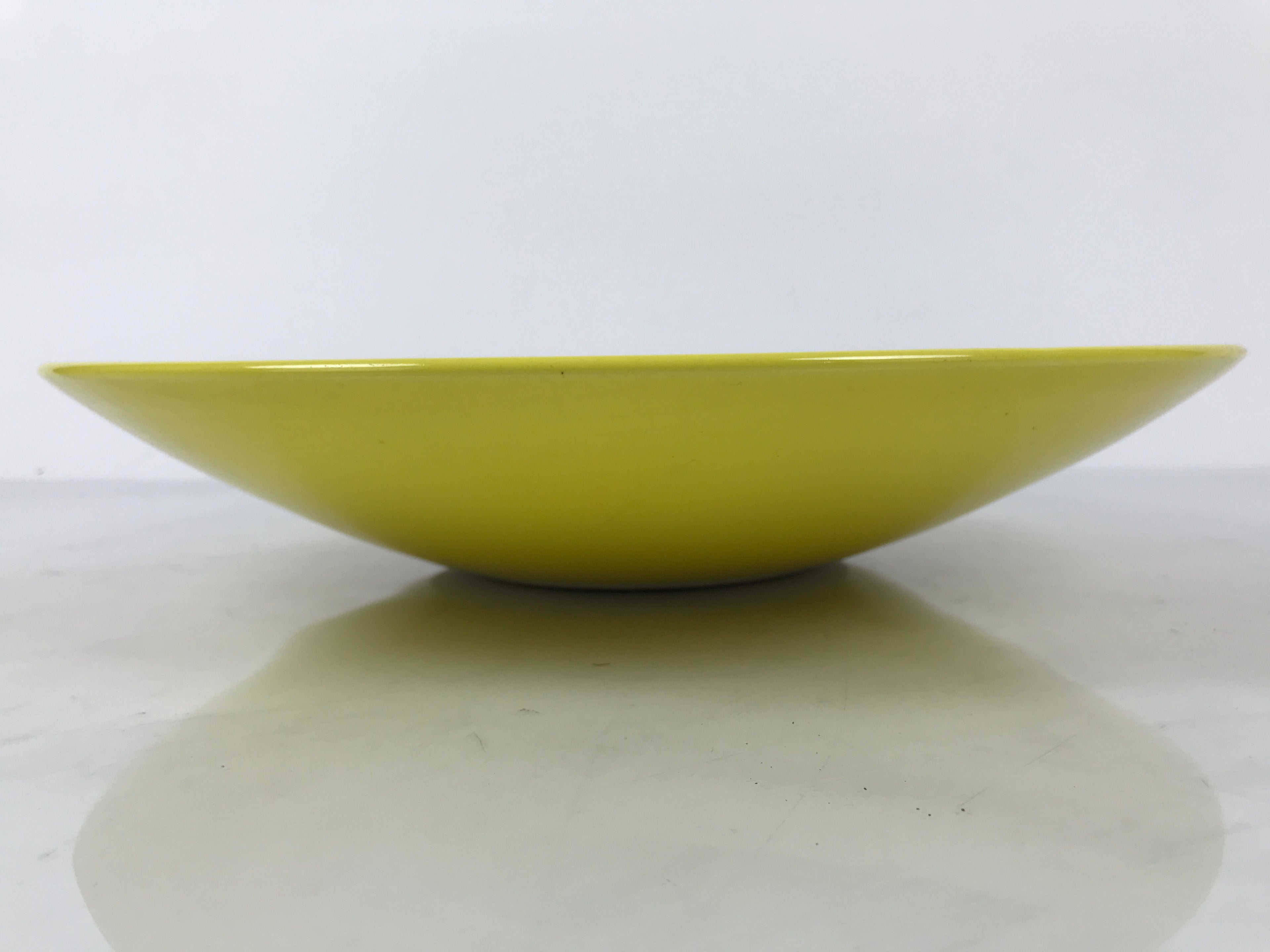 Japanese Ceramic Suiban Flower Vase Vtg Pottery Ikebana Arrangement Yellow Y522