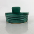 Japanese Ceramic Suiban Flower Vase Vtg Pottery Ikebana Hagi Ware Green Y175