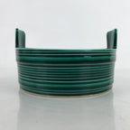 Japanese Ceramic Suiban Flower Vase Vtg Pottery Ikebana Hagi Ware Green Y176