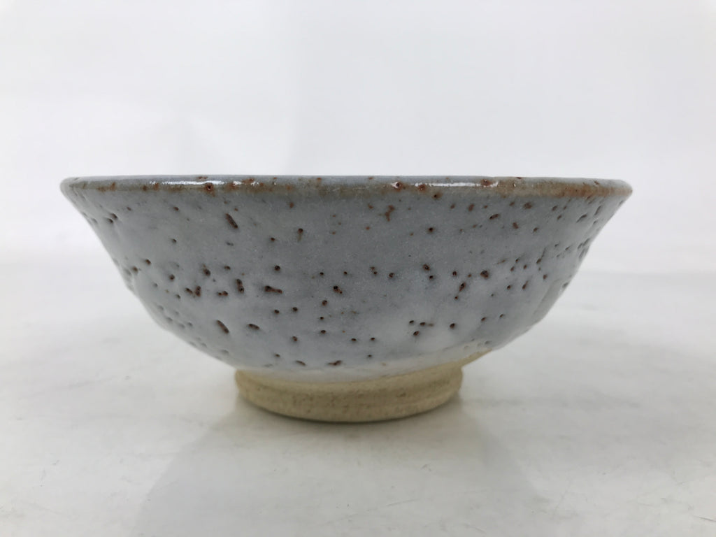 Japanese Ceramic Summer Green Tea Bowl Matcha Chawan Vtg Shino Ware CHB104