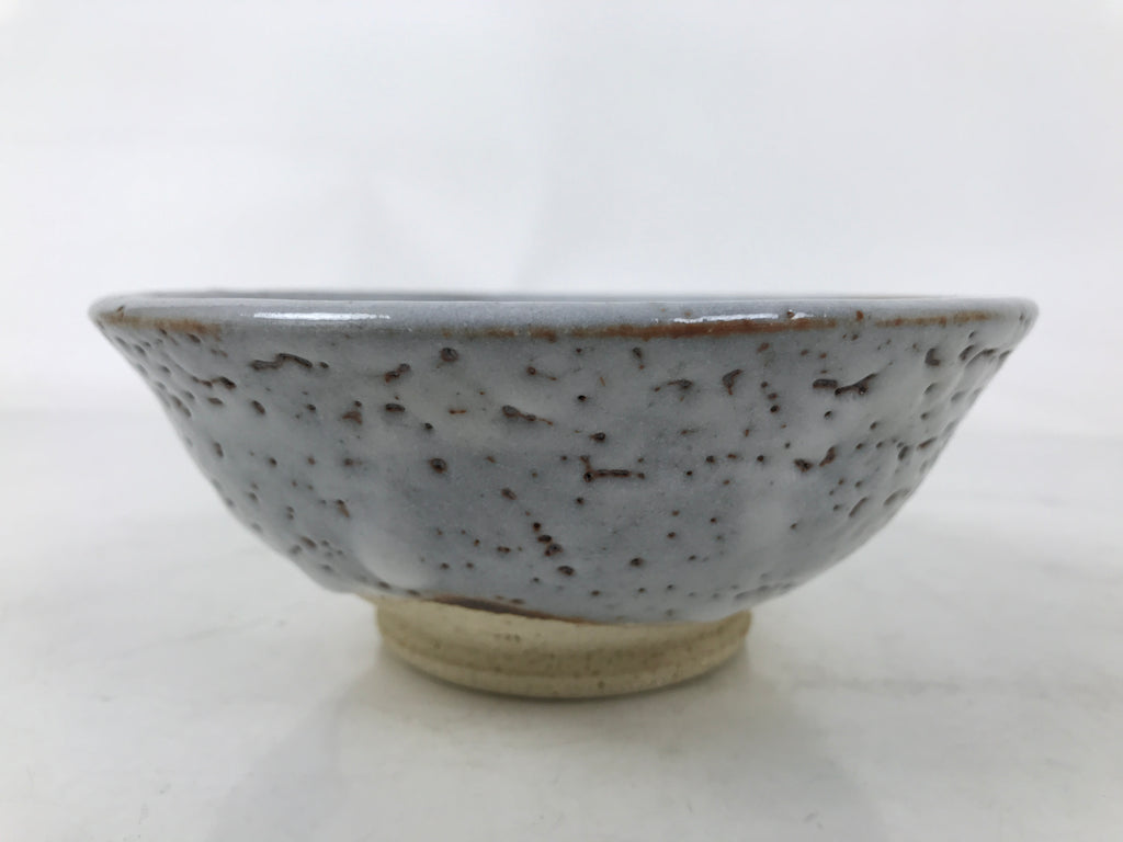 Japanese Ceramic Summer Green Tea Bowl Matcha Chawan Vtg Shino Ware CHB104