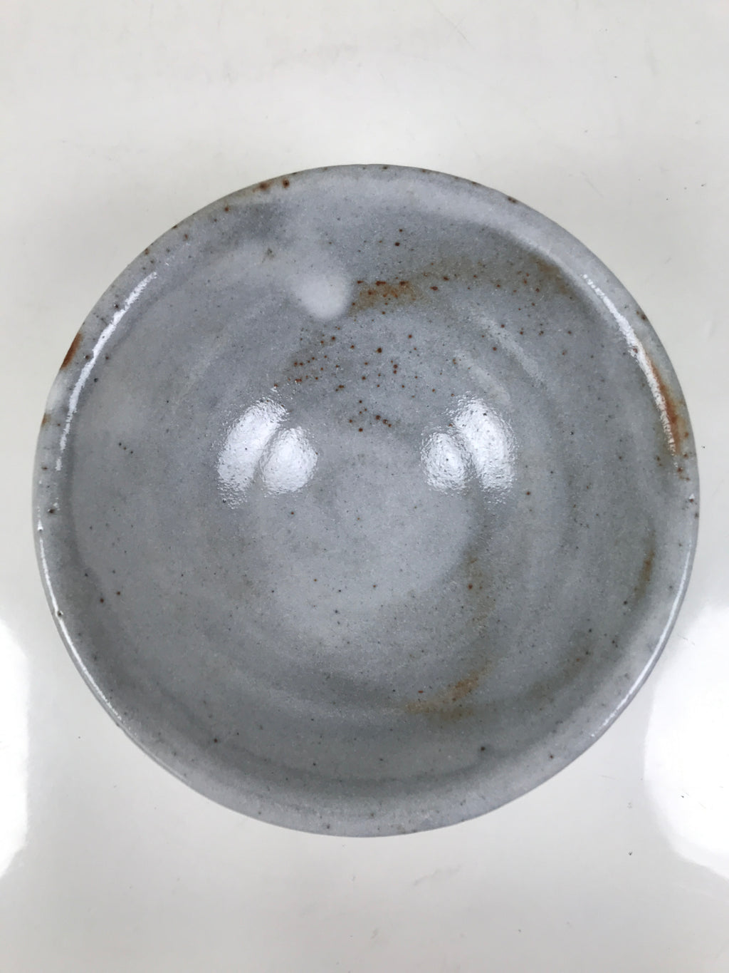 Japanese Ceramic Summer Green Tea Bowl Matcha Chawan Vtg Shino Ware CHB104