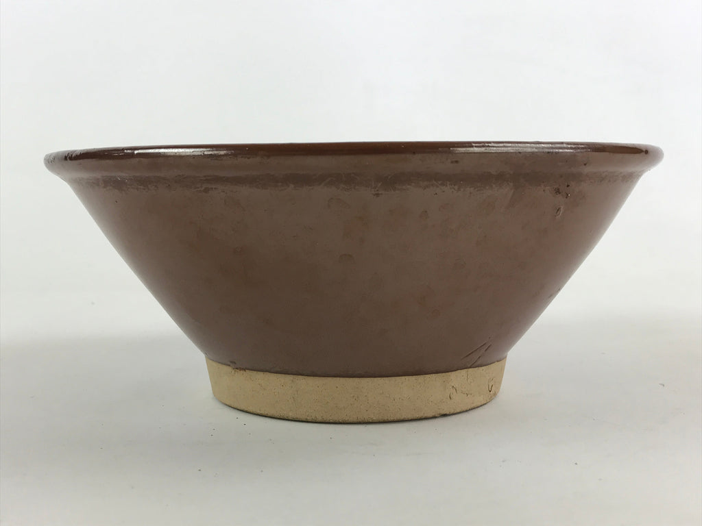 Japanese Ceramic Suribachi Mortar Bowl Vtg Pottery Yakimono Sesame Spices PY460
