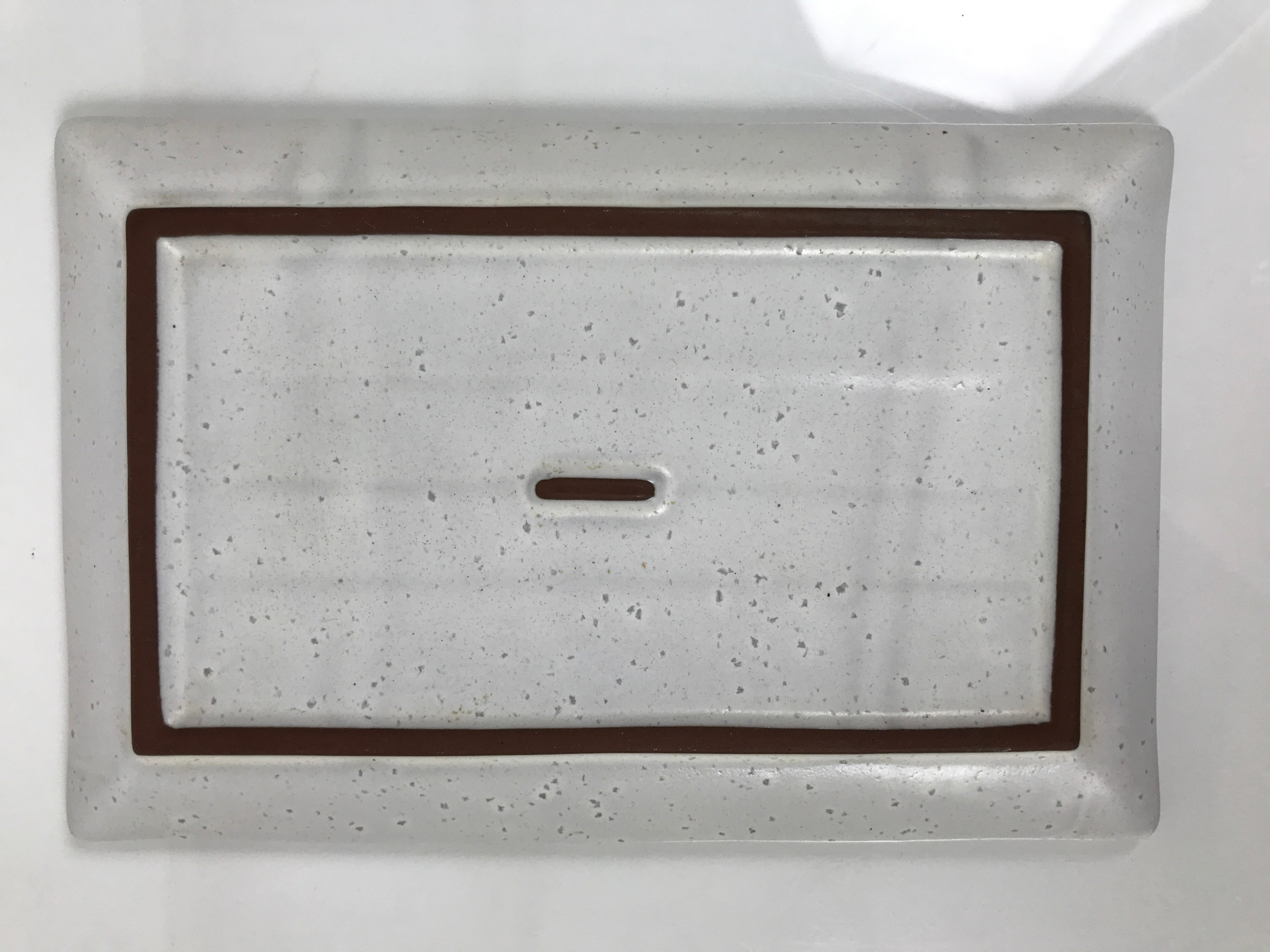 Japanese Ceramic Sushi Plate Vtg Sashimi Platter Fish Serving Dish Gray Y452