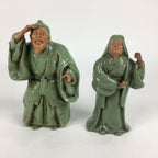 Japanese Ceramic Takasago Doll Couple Vtg Traditional Handicraft Kimono BD763