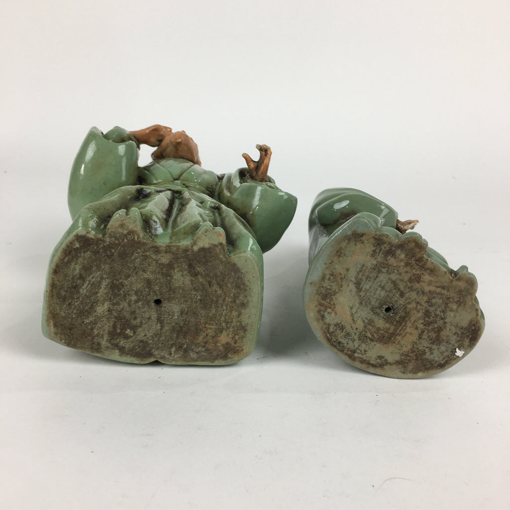 Japanese Ceramic Takasago Doll Couple Vtg Traditional Handicraft Kimono BD763