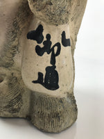 Japanese Ceramic Tanuki Raccoon Dog Statue Vtg Pottery Good Luck Okimono BD978