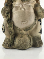 Japanese Ceramic Tanuki Raccoon Dog Statue Vtg Pottery Good Luck Okimono BD978