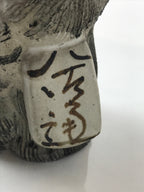 Japanese Ceramic Tanuki Raccoon Dog Statue Vtg Pottery Good Luck Okimono BD979