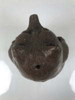 Japanese Ceramic Tanuki Raccoon Dog Statue Vtg Pottery Good Luck Okimono ST86