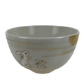 Japanese Ceramic Tea Bowl Chawan Vtg Usagi Bunny Moon Hagi Ware W/ Box PX756