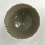 Japanese Ceramic Tea Ceremony Bowl Chawan Brown Pottery Crane GTB705