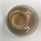 Japanese Ceramic Tea Ceremony Bowl Chawan Brown Pottery Crane GTB705