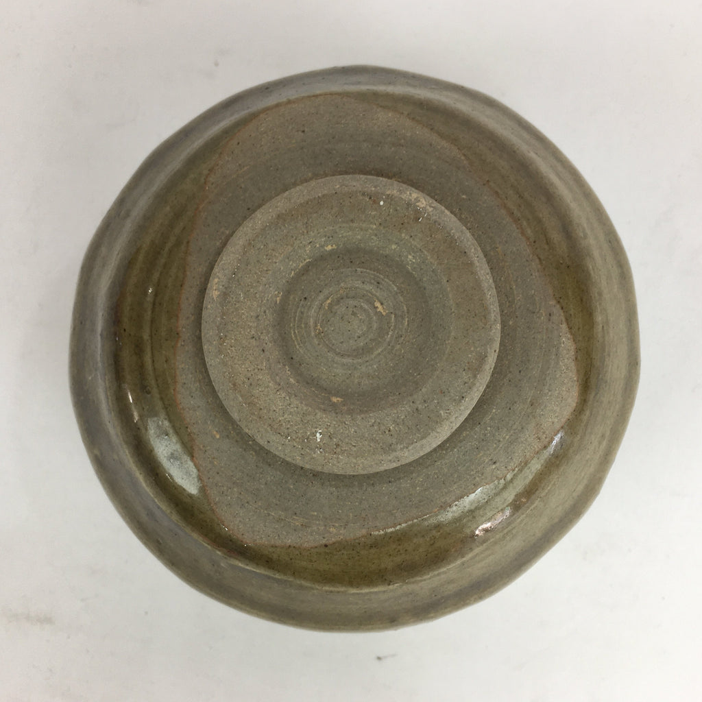 Japanese Ceramic Tea Ceremony Bowl Chawan Green Glaze Mino Ware Kiseto GTB760