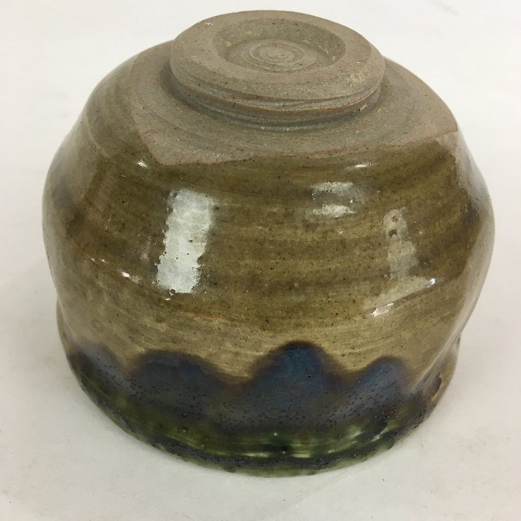 Japanese Ceramic Tea Ceremony Bowl Chawan Green Glaze Mino Ware Kiseto GTB760